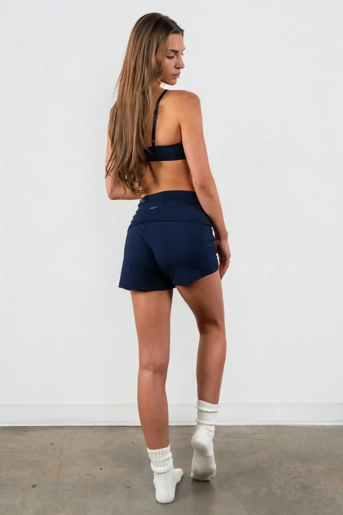 Vitality Float Rib Foldover Short - Oxford
