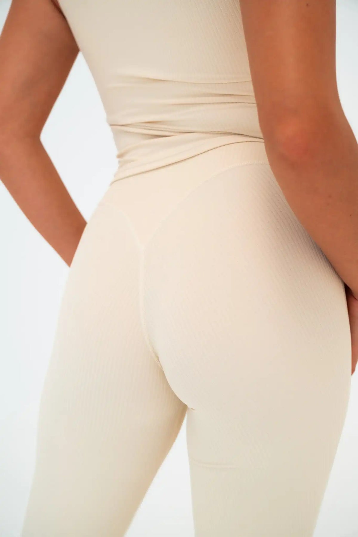 Cloud II® Rib Cinch Wide Leg Trouser - Ivory