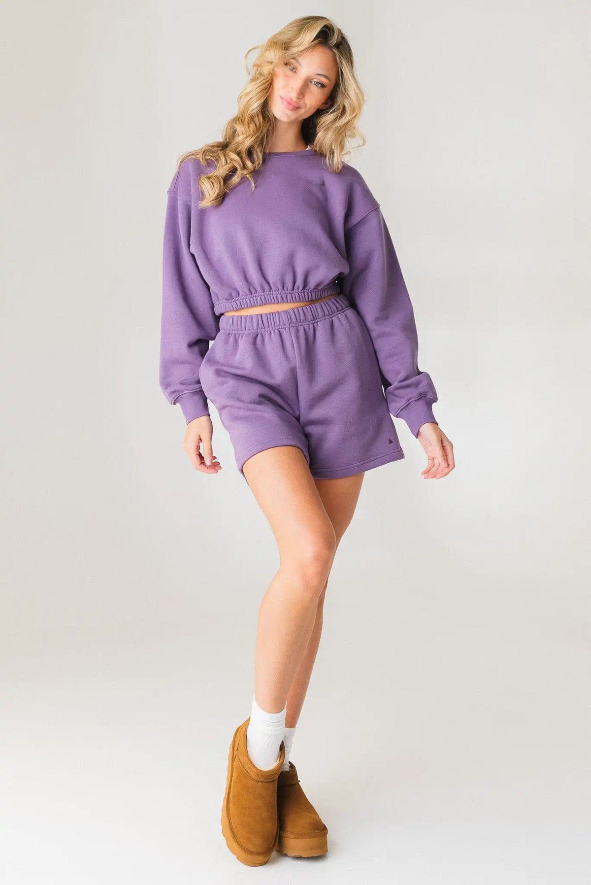 Vitality Cozy® Crop Crew - Violet
