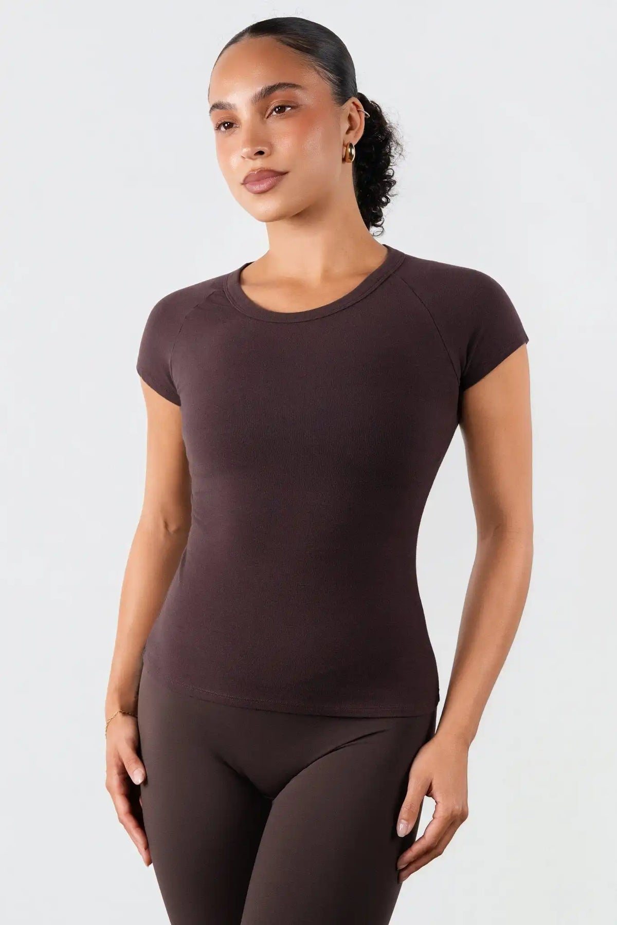 Vitality Basis® Raglan Tee - Espresso