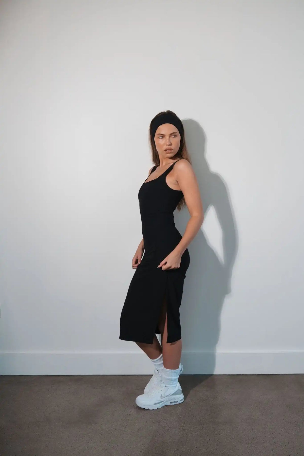 Cloud II® Rib Basic Midi Dress - Midnight