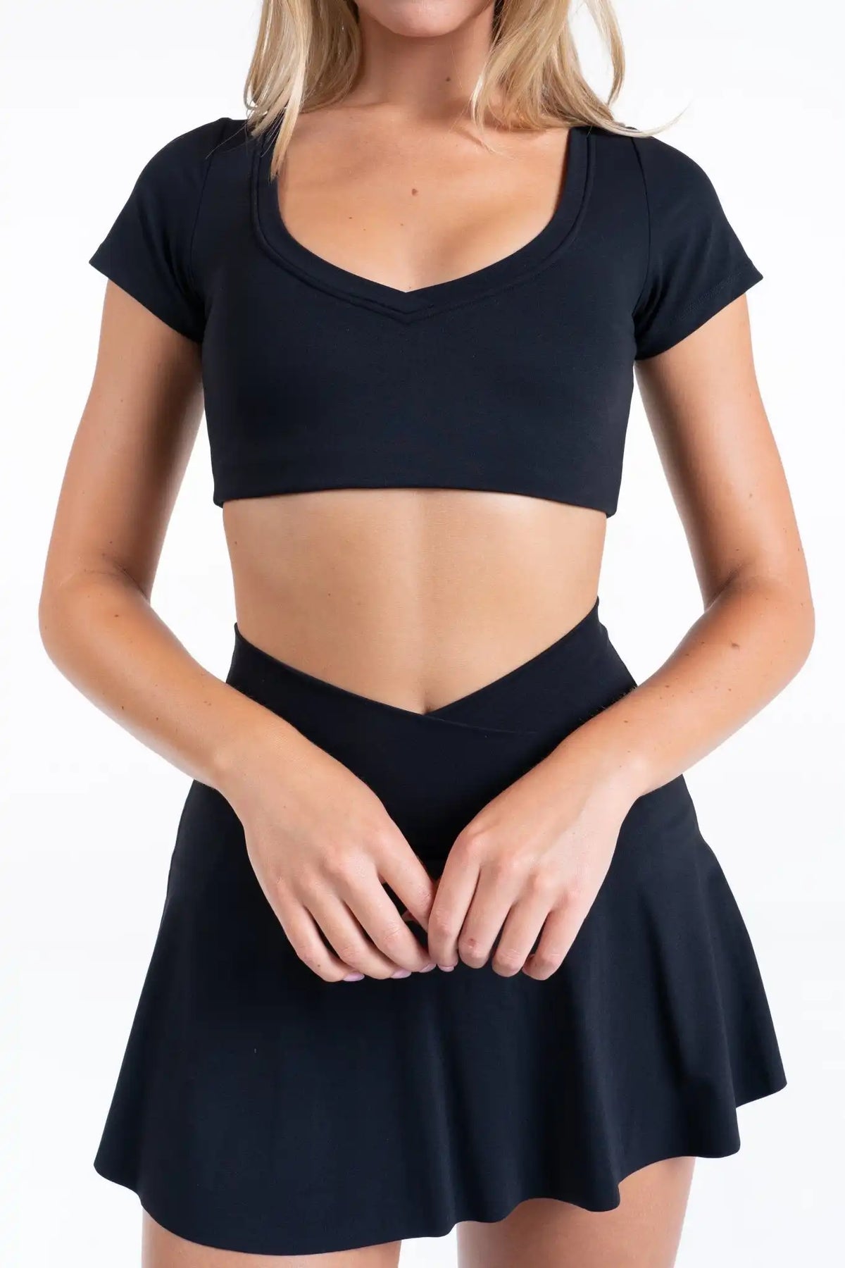 Cloud II® V Cropped Tee - Midnight