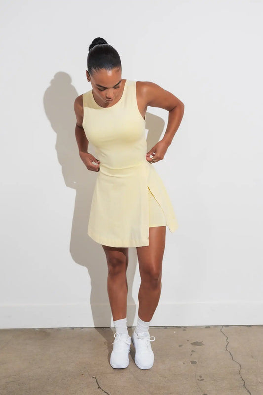Vitality Essence Wrap Dress - Butter