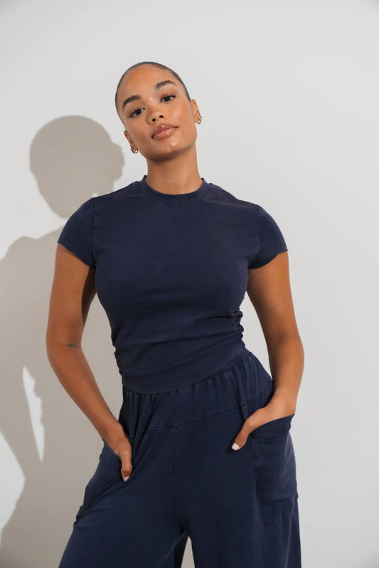 Vitality Essence Scrunch Tee - Oxford
