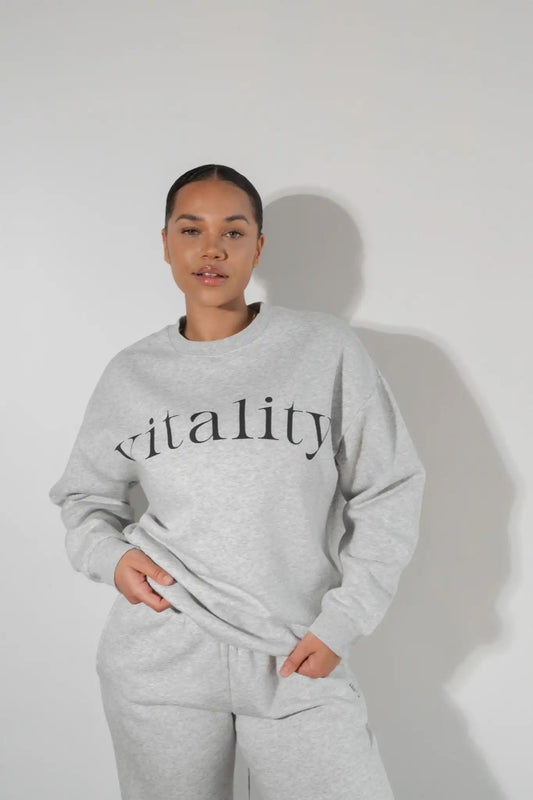 Vitality Cozy® Uni Crew - Stone Marl