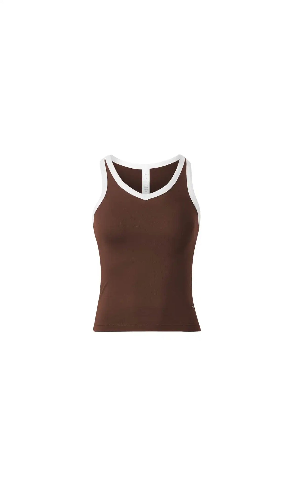 Vitality Motive® Racer Tank - Toffee Contrast