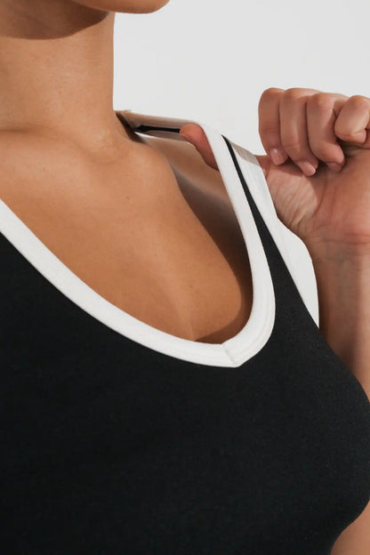 Vitality Motive® Racer Tank - Midnight Contrast