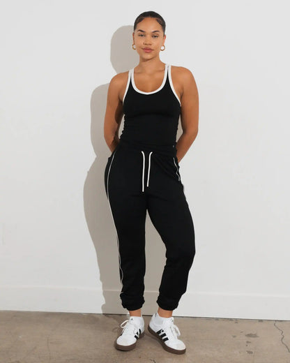 Vitality Motive® Racer Tank - Midnight Contrast