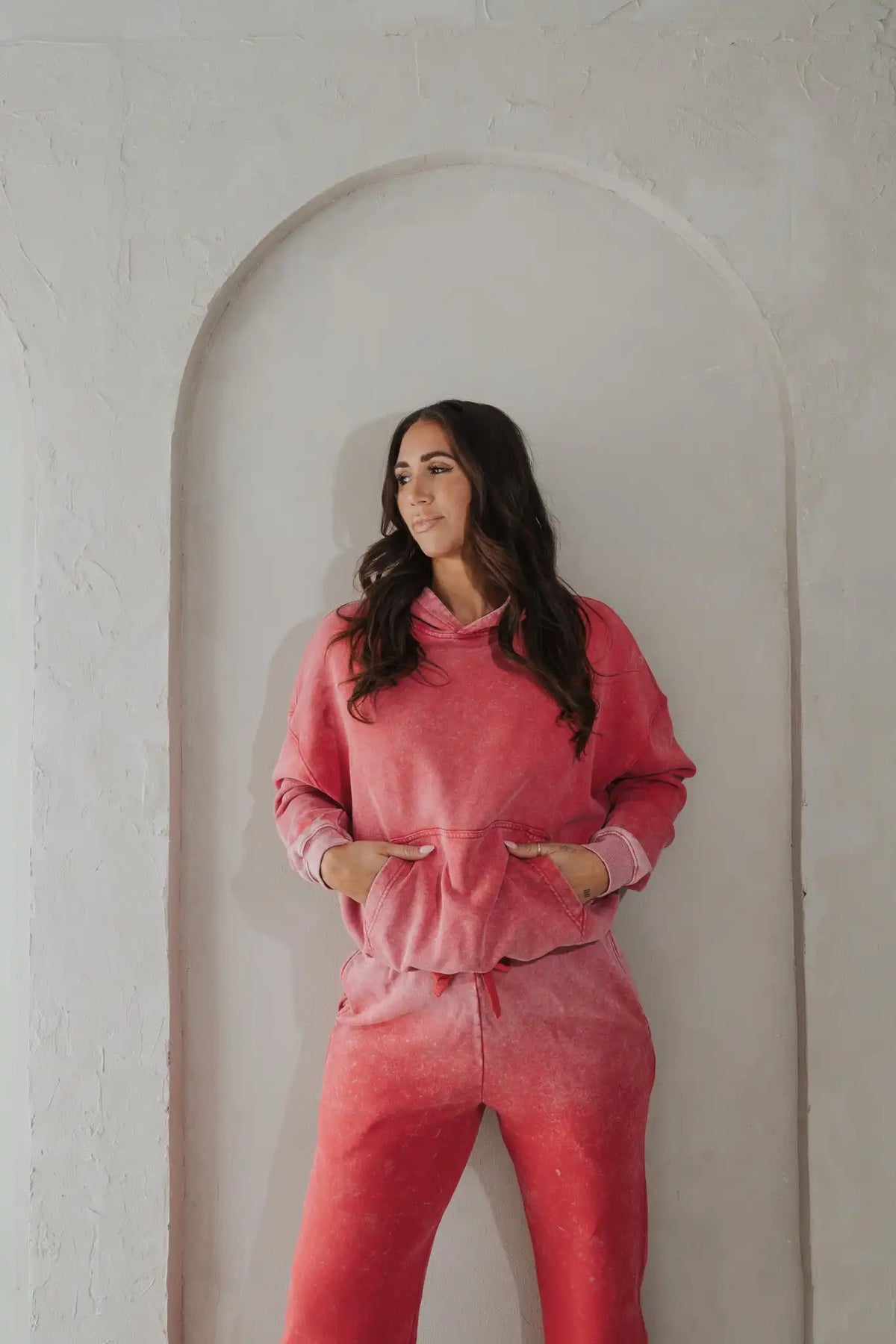 Vitality Homebody® Women's Hoodie - Hot Pepper Washed