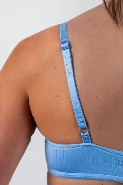 Vitality Float Rib V Bralette - Sky