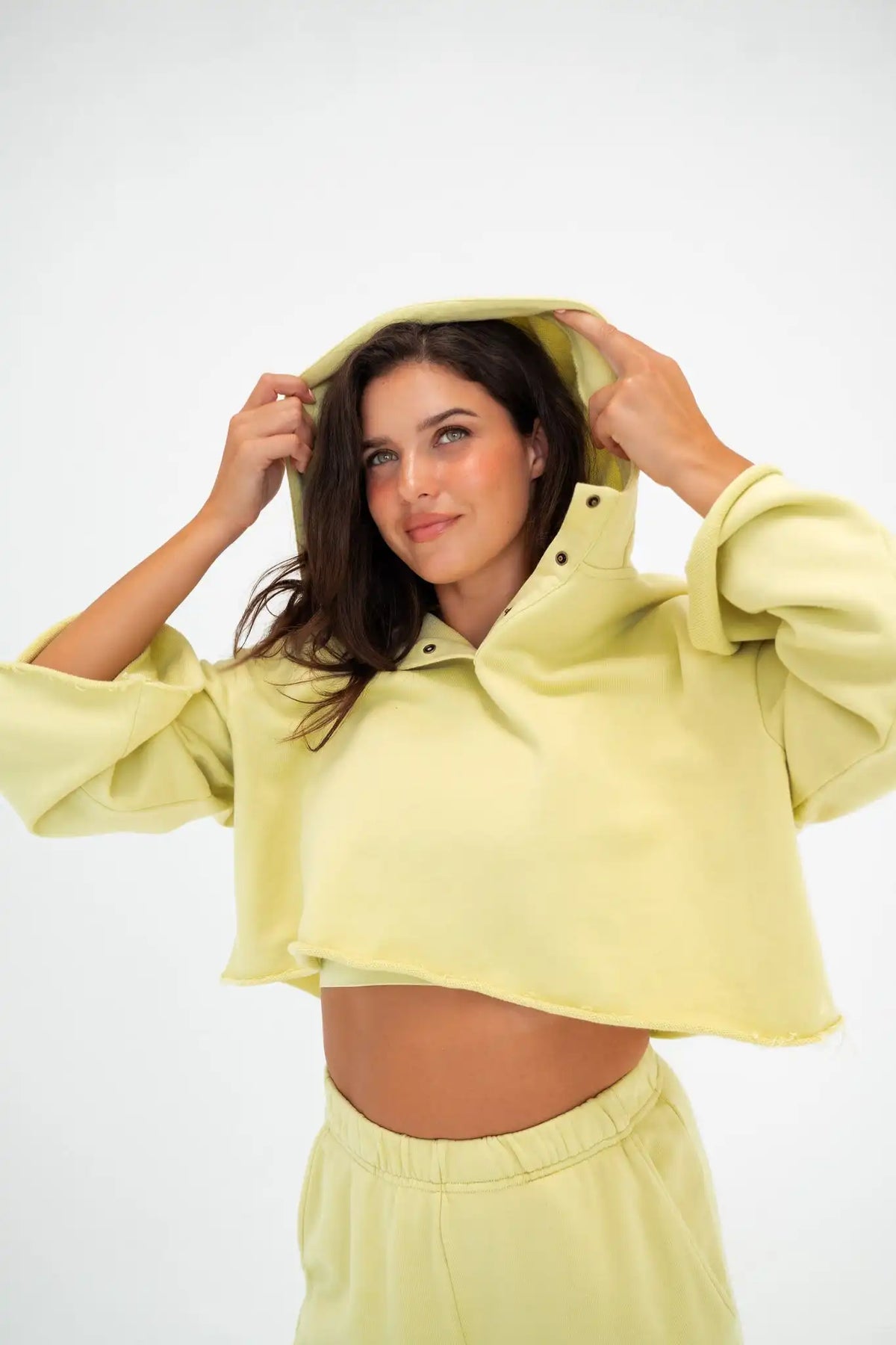 Vitality Homebody® Bell Sleeve Hoodie - Pear Washed