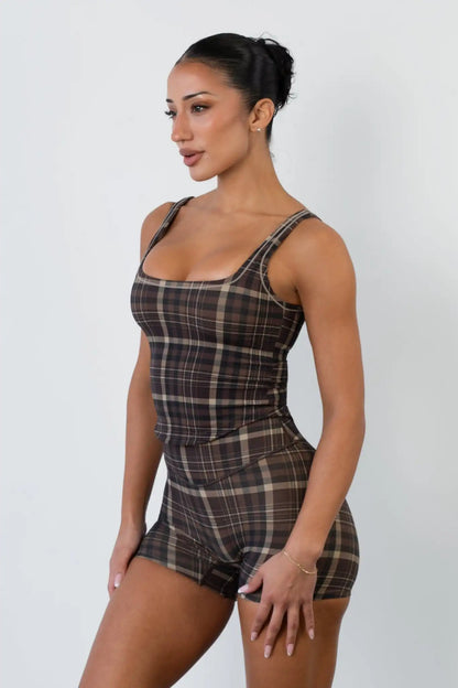 Cloud II® Volley Short - Espresso Plaid