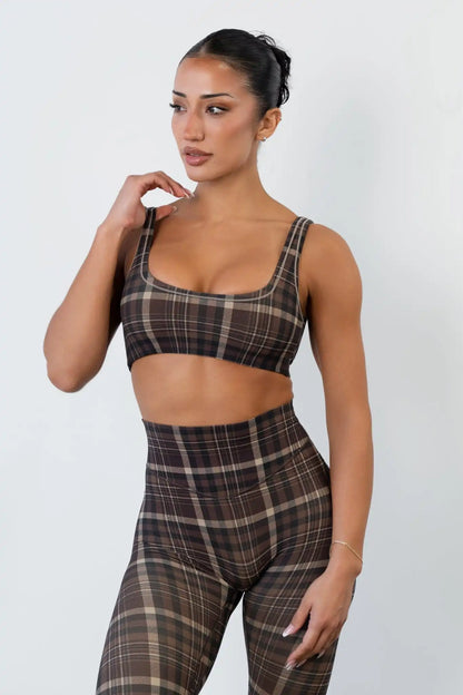 Cloud II® U Bra - Espresso Plaid