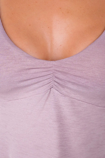 Vitality Daydream® Babydoll Tank - Wisteria Heather