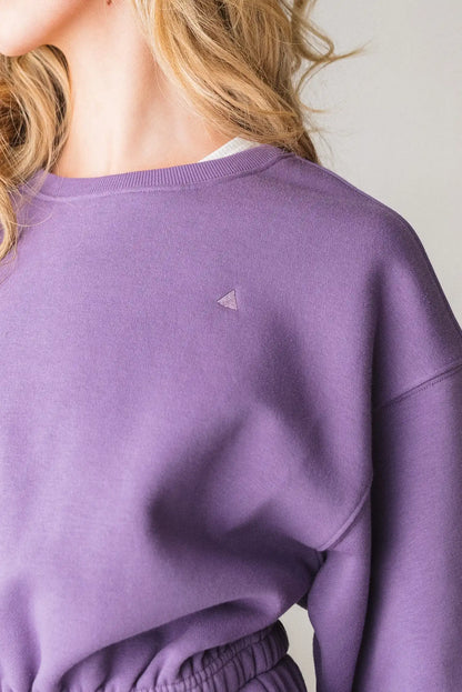 Vitality Cozy® Crop Crew - Violet