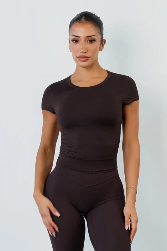 Vitality Sportlite Tee - Espresso