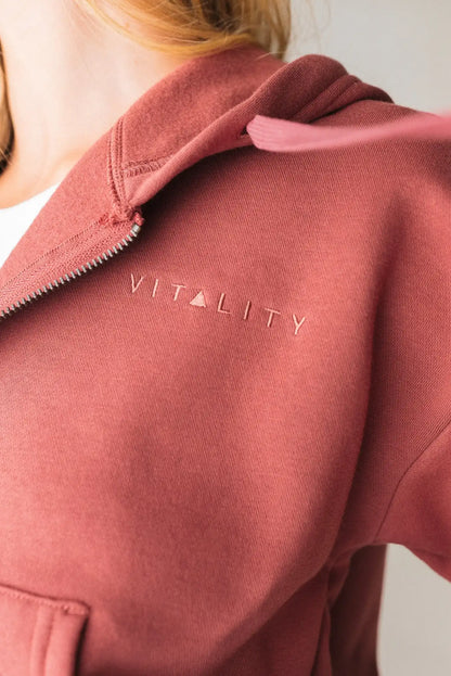 Vitality Cozy® Women's Zip - Rosewood