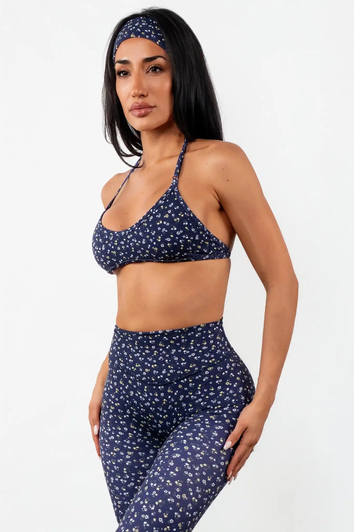 Cloud II® Micro Halter Bra - Oxford Microfloral