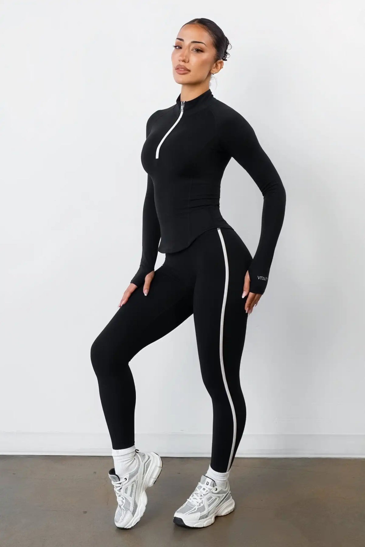 Cloud II® Half Zip Top - Midnight Contrast