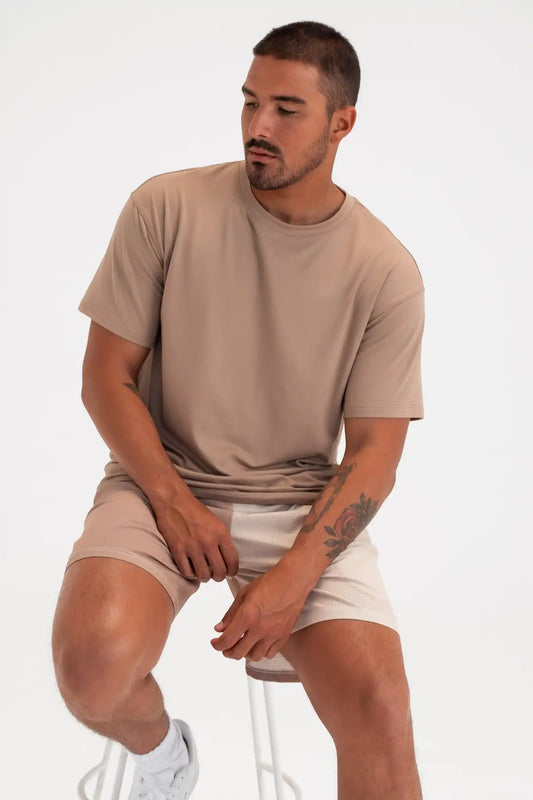 Vitality Motive Men's Crew Tee - Khaki
