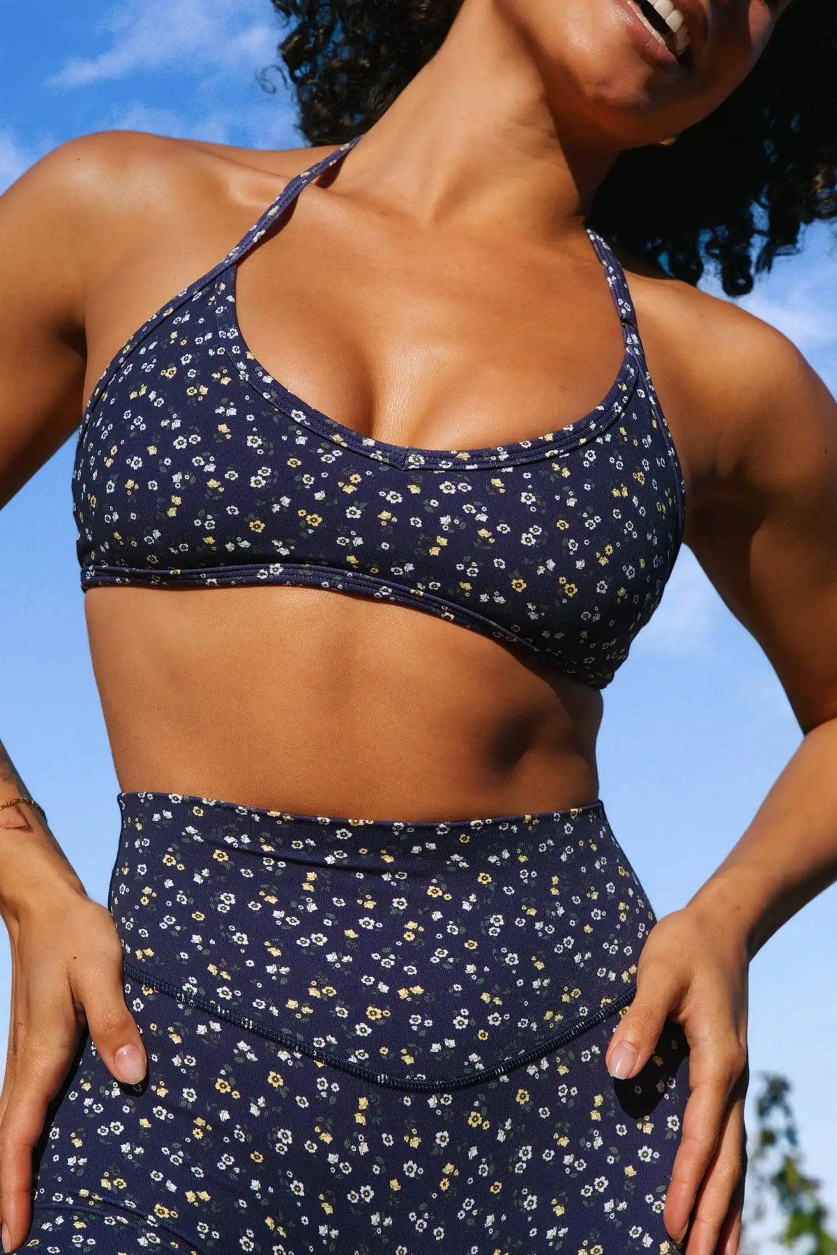 Cloud II® Micro Halter Bra - Oxford Microfloral