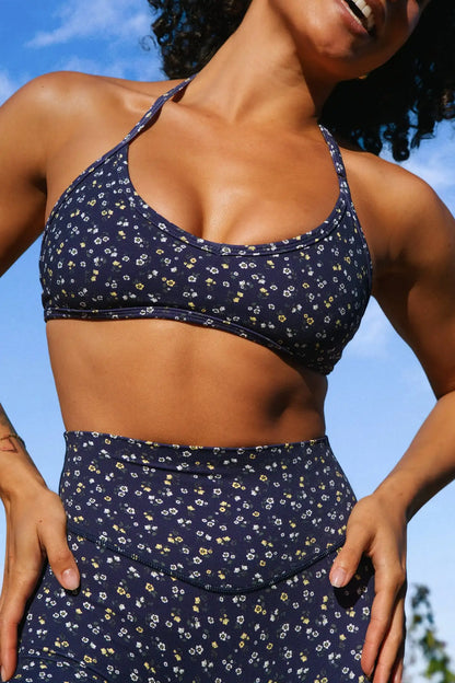 Cloud II® Micro Halter Bra - Oxford Microfloral