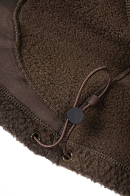 Vitality Polar Fleece Cropped Vest - Toasted Walnut