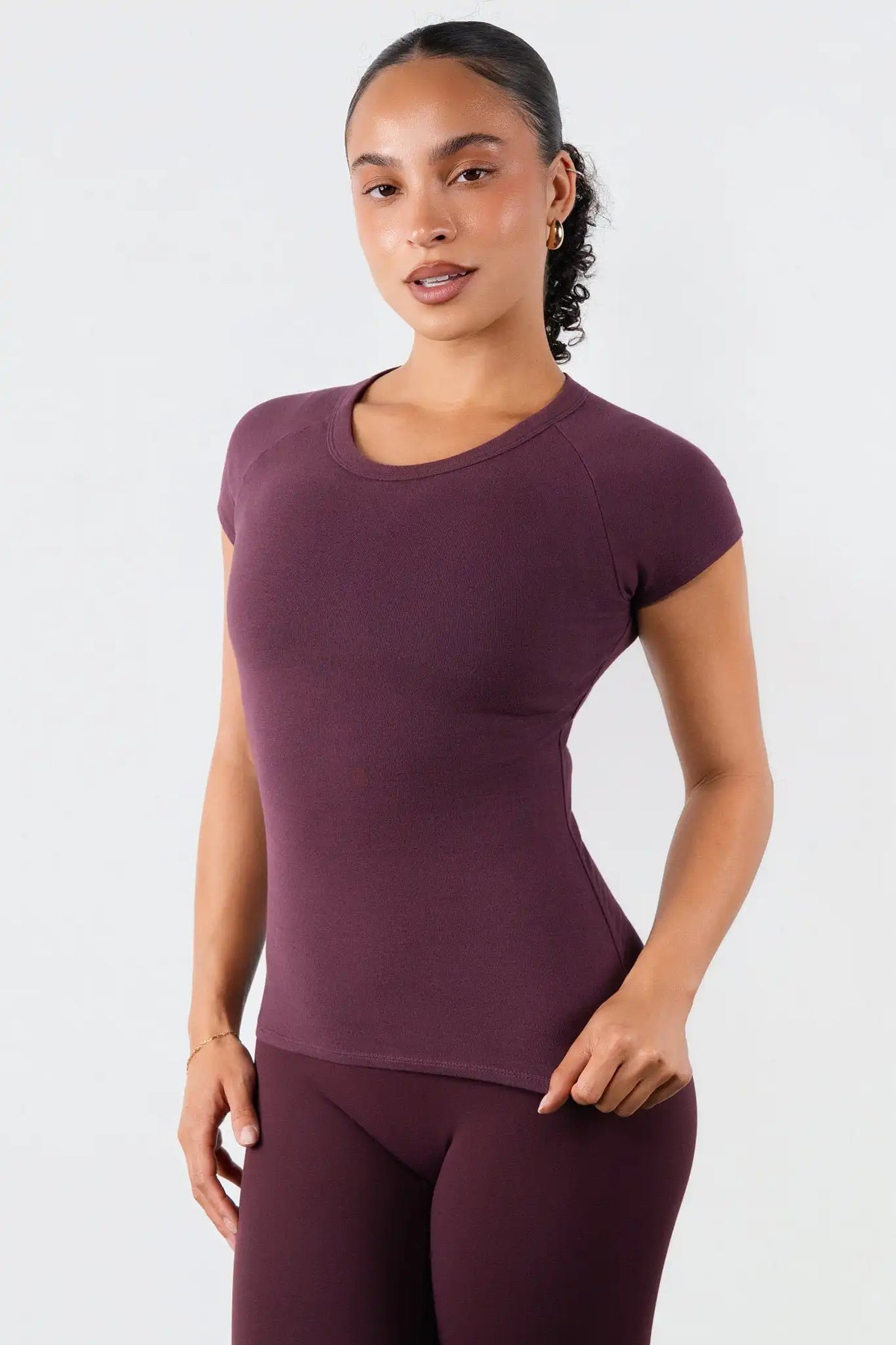 Vitality Basis® Raglan Tee - Wine