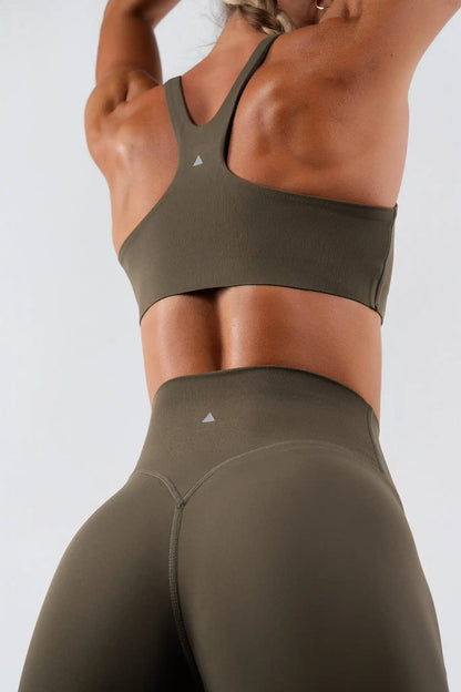 Vitality Pulse® Zip Bra - Coffee