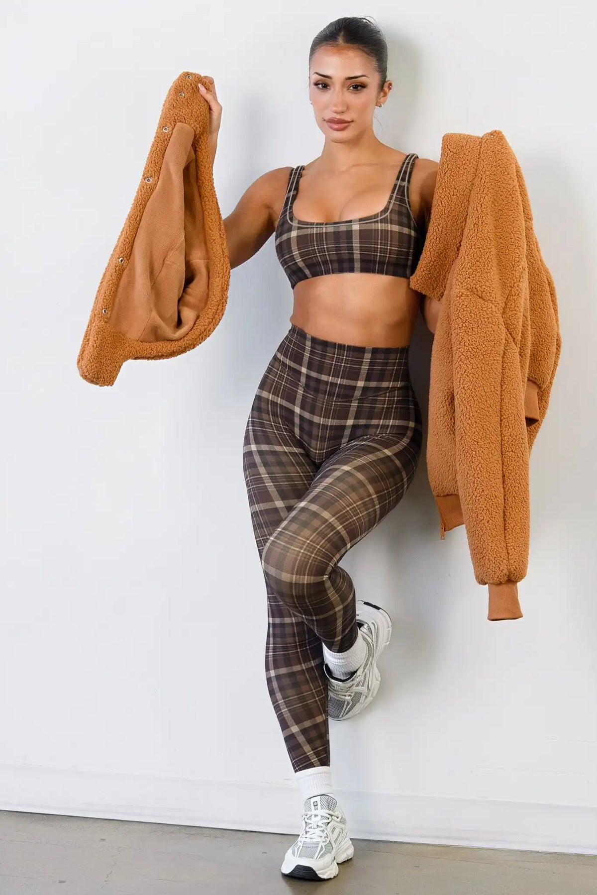Vitality Teddy Bomber Jacket - Caramel