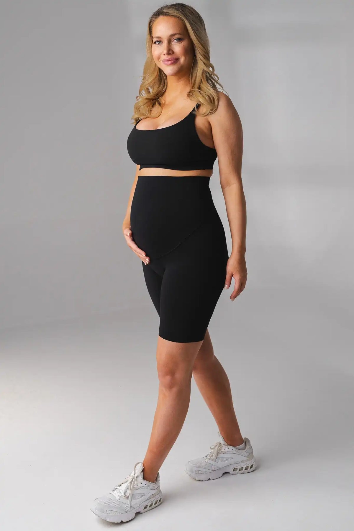 Cloud II® Maternity Biker Short - Midnight