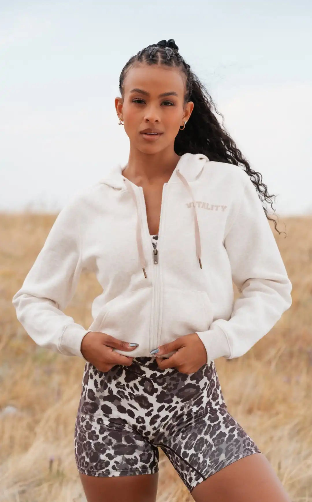Vitality Cozy® Women's Zip - Oat Marl - Varsity
