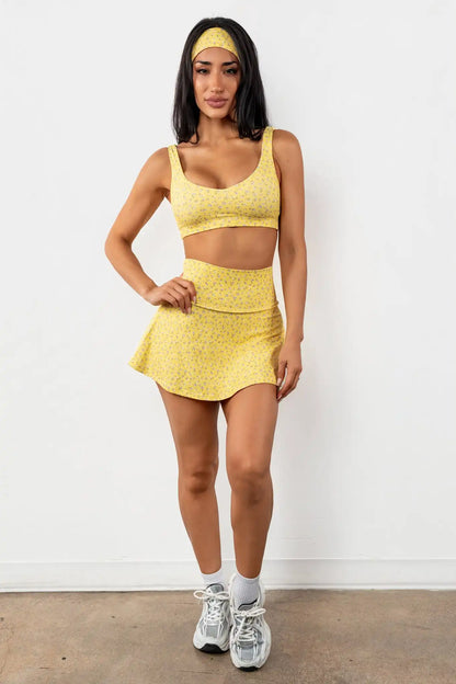 Cloud II® Flutter Skort - Sunny Microfloral