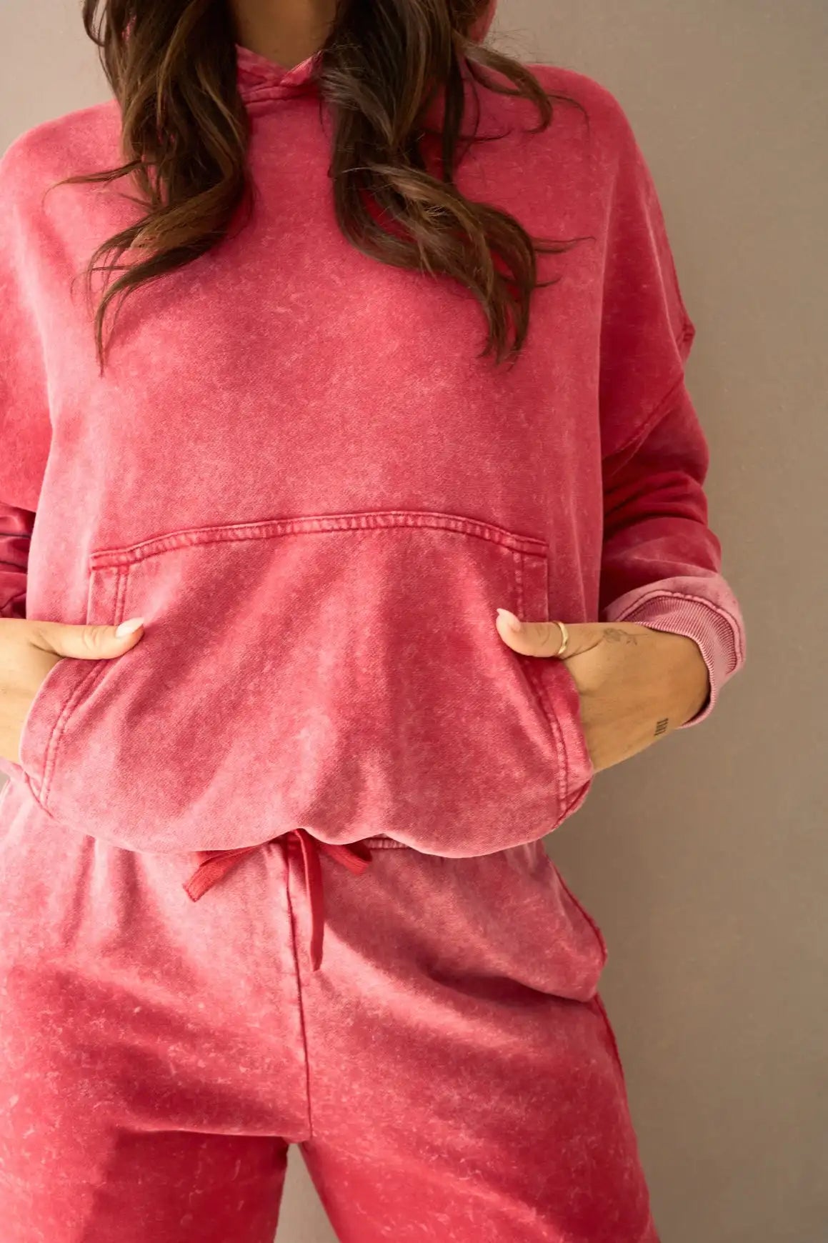 Vitality Homebody® Women's Hoodie - Hot Pepper Washed