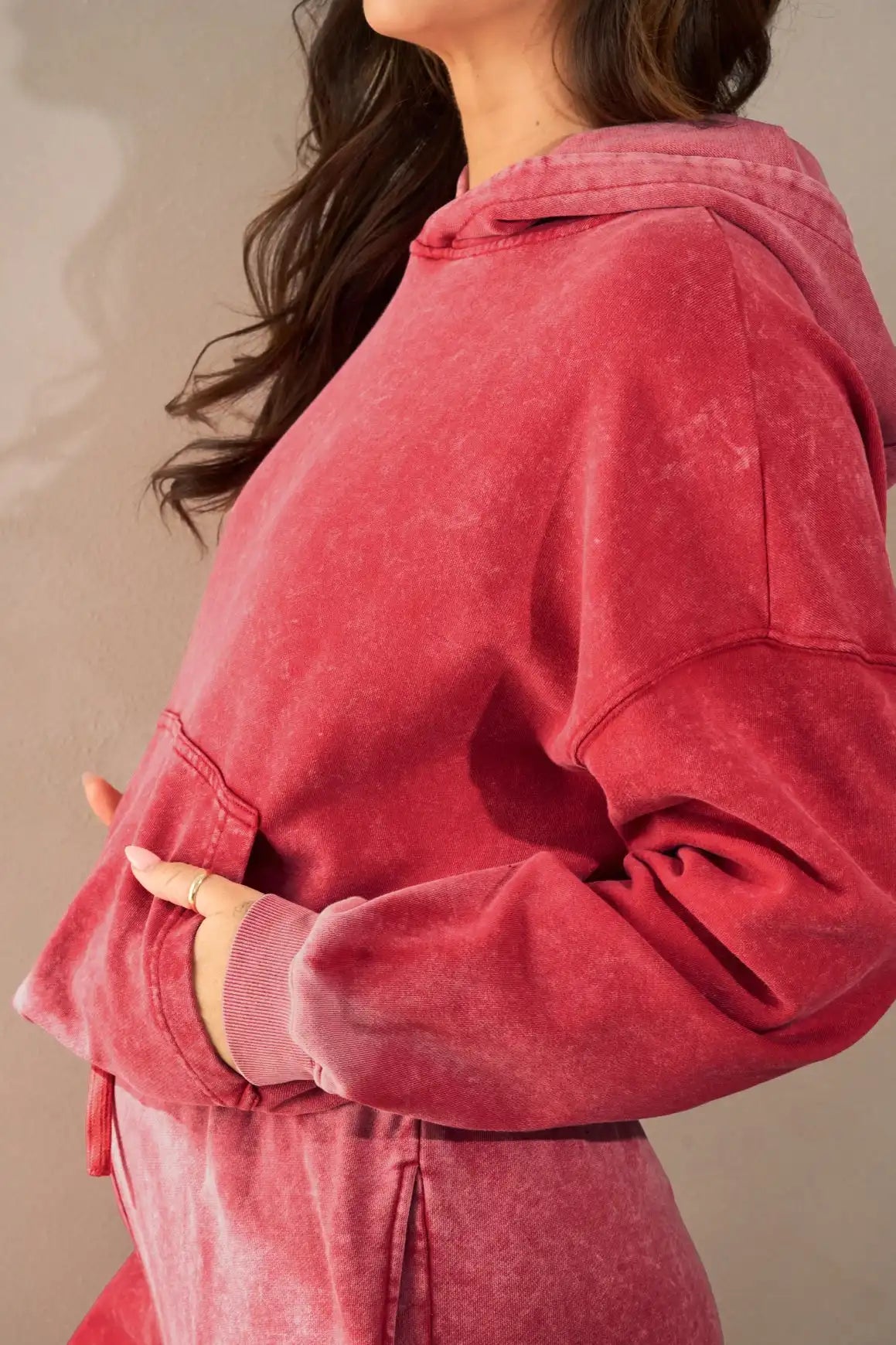 Vitality Homebody® Women's Hoodie - Hot Pepper Washed