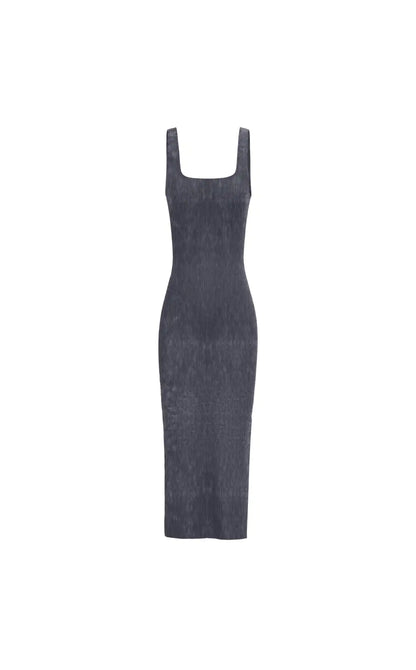 Cloud II® Rib Basic Midi Dress - Oxford Washed